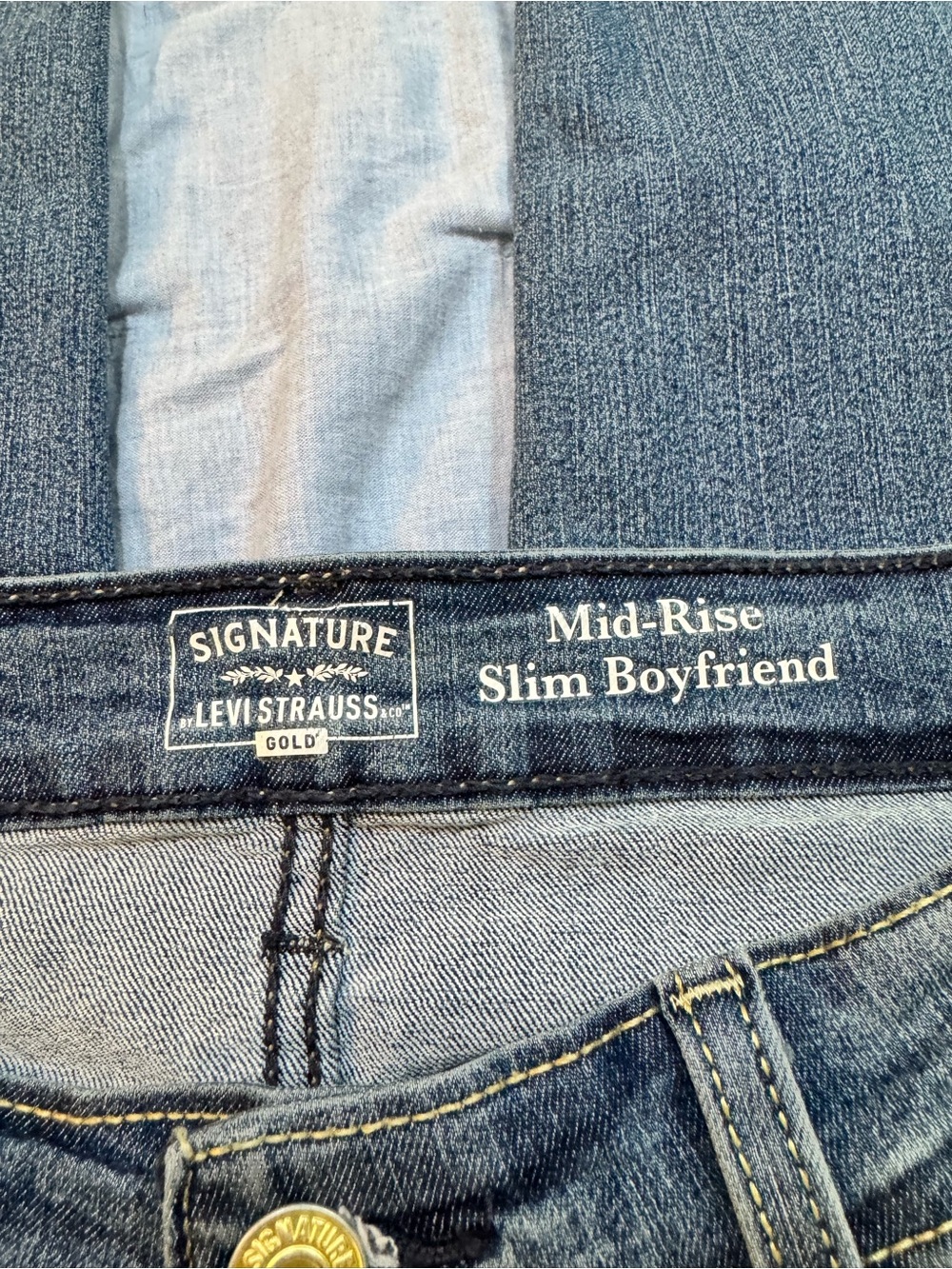 Signature by Levi Strauss & Co. Mid Rise Slim Boyfriend - Picture 7 of 13